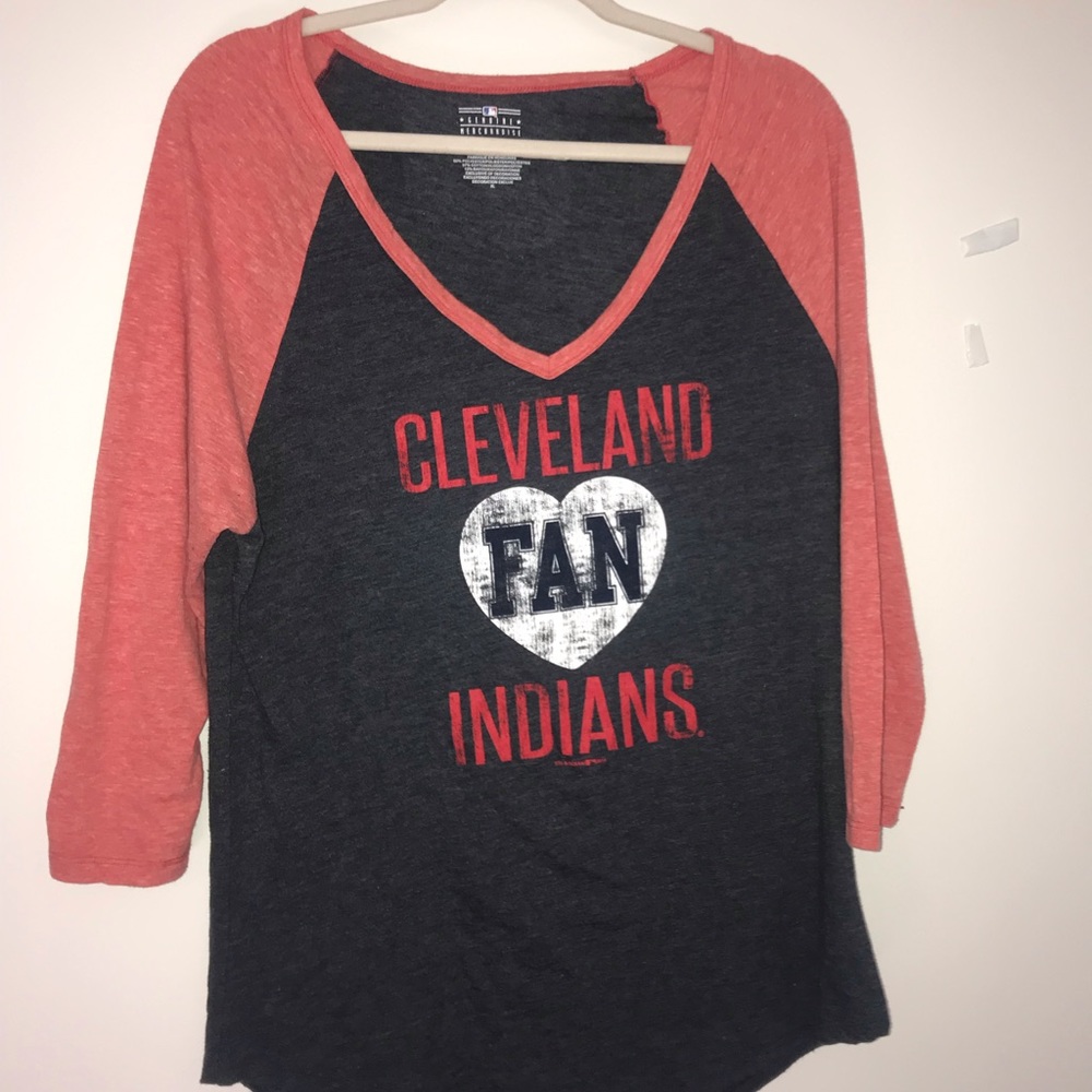Cleveland Indian Raglan Tee